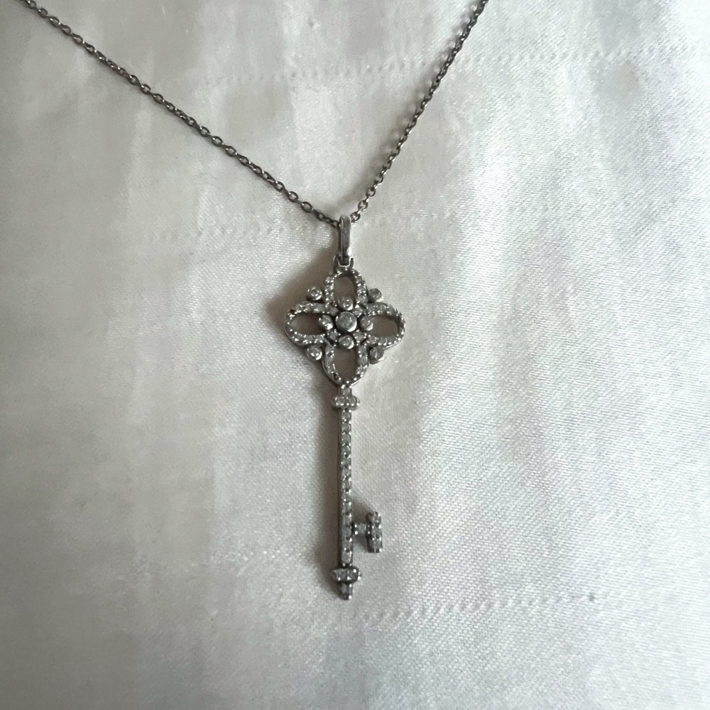 Sterling Silver Key Pendant Necklace